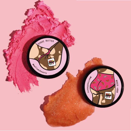 Mallows Beauty Watermelon Shave Butter & Scrub Duo