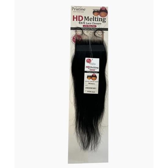 Mane Concept Hair Pristine 4 X 4 HD Melting Straight Closure 10 / Natural