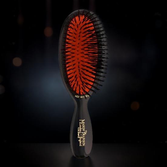 Mason Pearson Pure Boar Bristle Pocket Sensitive Brush SB4 Dark Ruby