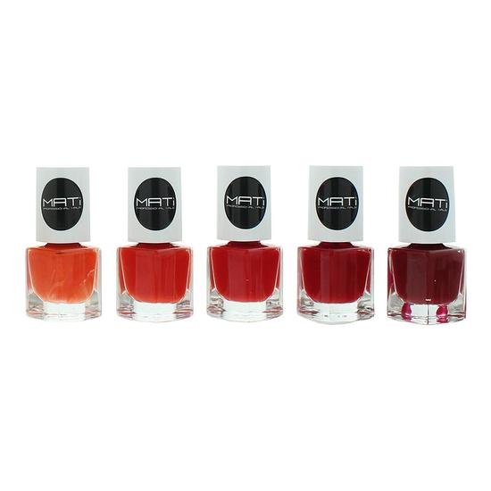 MATi Professional Nails Nail Polish Gift Set Red Rose 5ml
