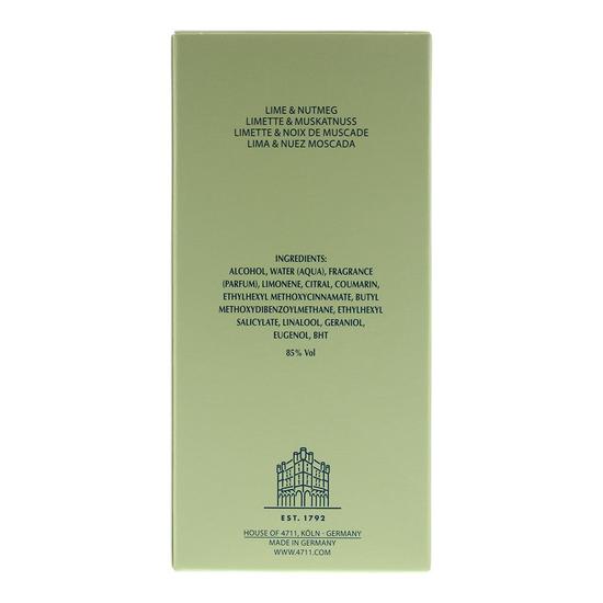 Maurer and Wirtz 4711 Acqua Colonia Lime & Nutmeg Eau De Cologne 50ml