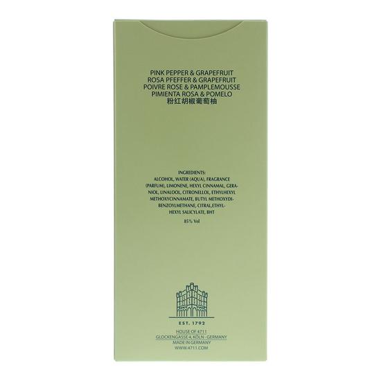 Maurer and Wirtz 4711 Acqua Colonia Pink Pepper & Grapefruit Eau De Cologne 50ml