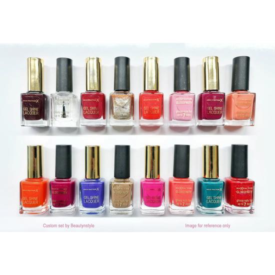 Max Factor Glossfinity & Gel Shine Lacquer Nail Polish Assorted Set Of 6