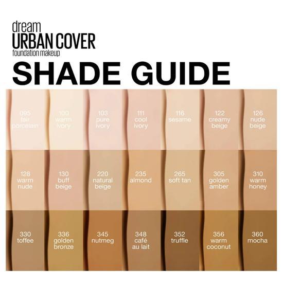 Maybelline Dream Urban Cover Full Coverage Foundation 100 Warm Ivory