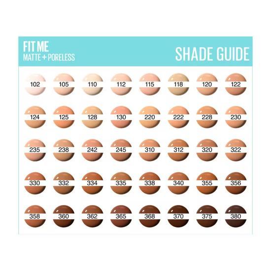 Maybelline Fit Me! Matte & Poreless Foundation 358 Latte