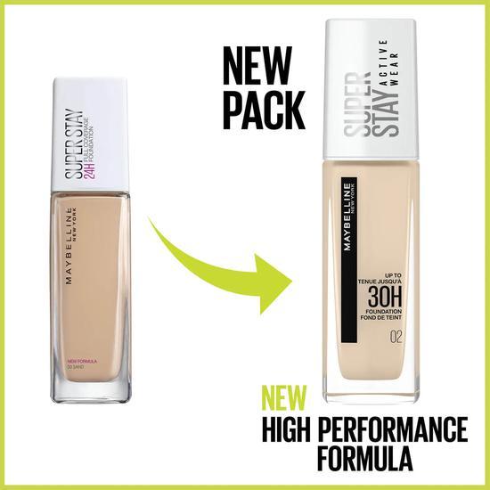 Maybelline Superstay Active Wear Full Coverage 30 Hour Long-Lasting Liquid Foundation 05 Light Beige