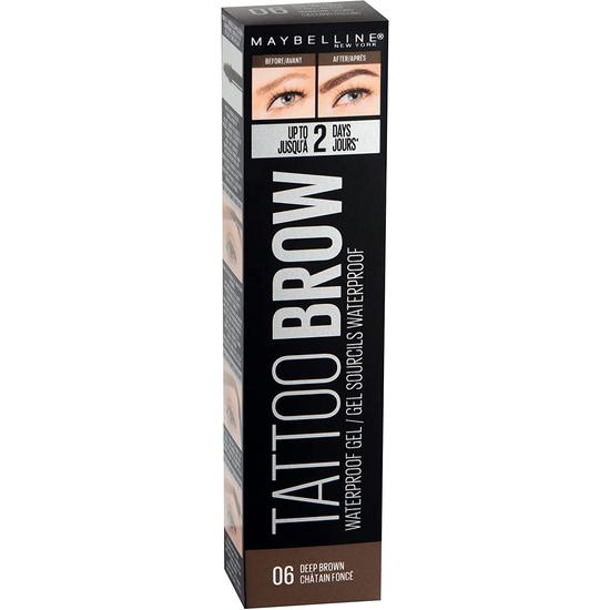 Maybelline Tattoo Brow Waterproof Eyebrow Gel 06 Deep Brown