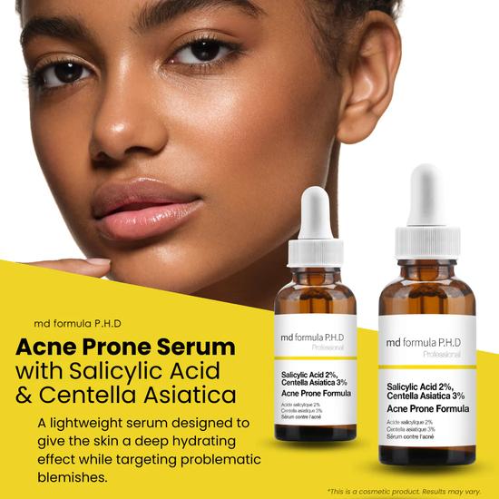 MD Formula Acne Prone Serum Salicylic Acid 2%, Centella Asiatica 3% 30ml