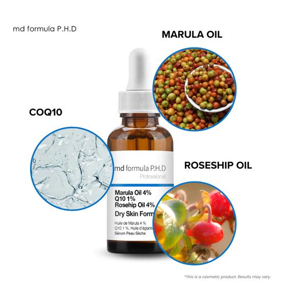 MD Formula Dry Skin Serum Marula Oil 4%, Q10 1%, Rosehip Oil 4% 30ml
