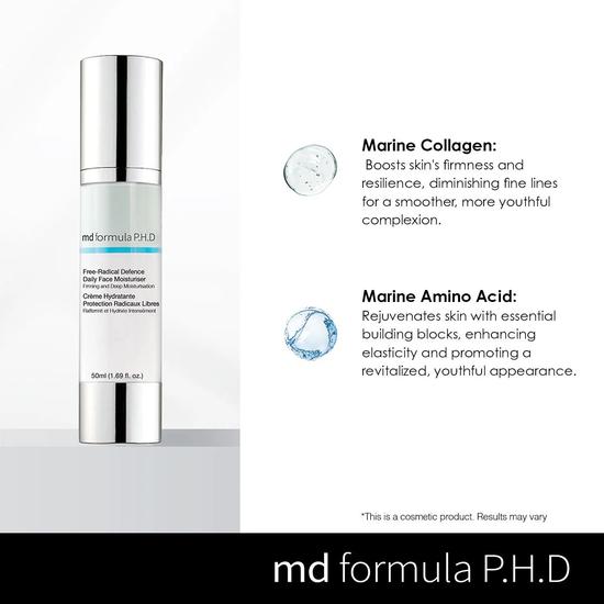 MD Formula Free Radical Defence Daily Moisturiser Twin Value Savings Pack 50ml