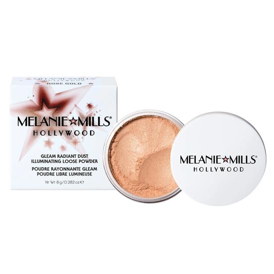 Melanie Mills Gleam Radiant Dust Shimmering Loose Powder For Face & Body Bronze Gold