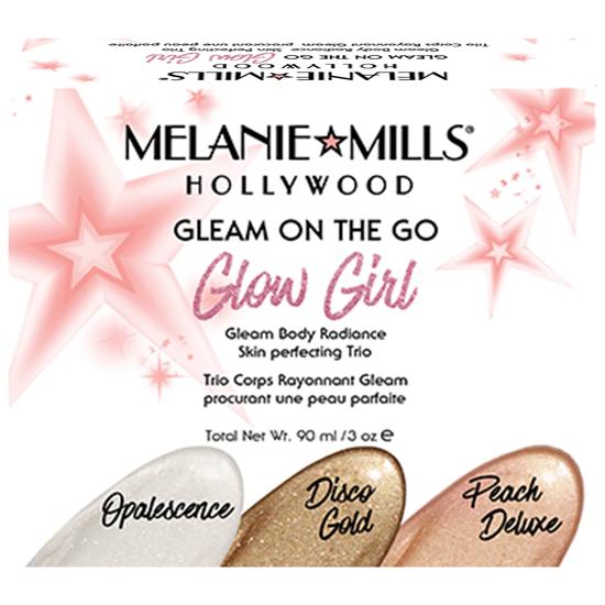 Melanie Mills Hollywood Glow Girl Gleam On The Go Body Radiance Kit
