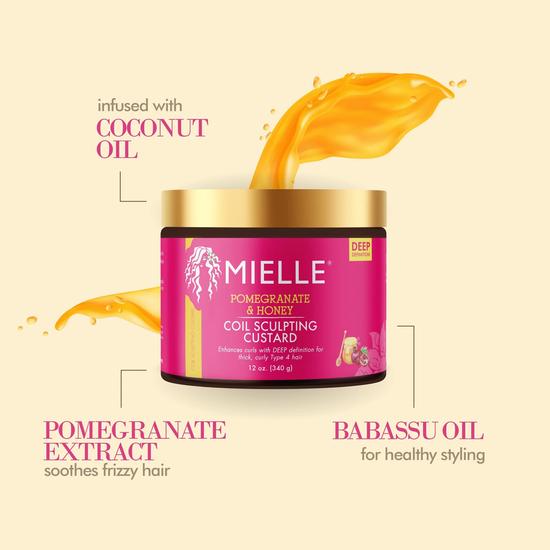 Mielle Organics Pomegranate & Honey Coil Sculpting Custard 340g