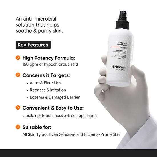 Minimalist HOCL Skin Purifying Spray 220ml