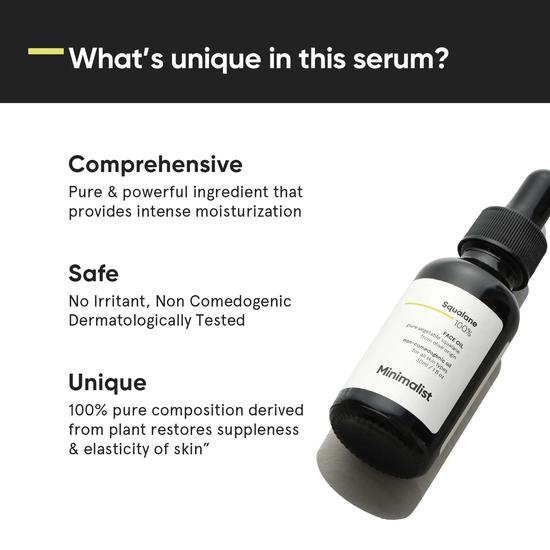 Minimalist Squalane 100% Face Oil