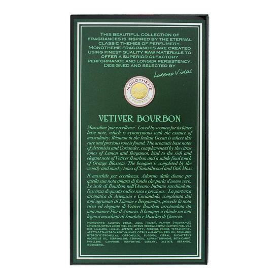 Monotheme Vetiver Bourbon Eau De Toilette 100ml