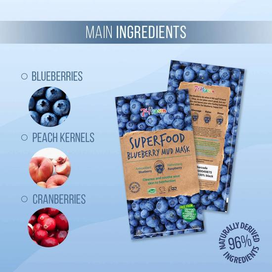 Montagne Jeunesse 7th Heaven Superfood Blueberry Mud Mask 10g