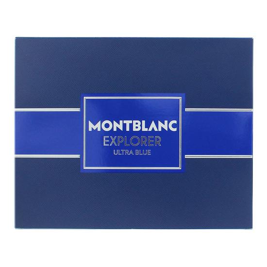 Montblanc Explorer Ultra Blue Eau De Parfum 100ml, 7.5ml + Shower Gel 100ml Gift Set 100ml