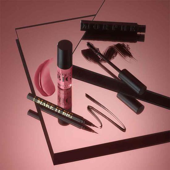 Morphe Make It Big Mascara, Eyeliner & Lip Trio Gift Set