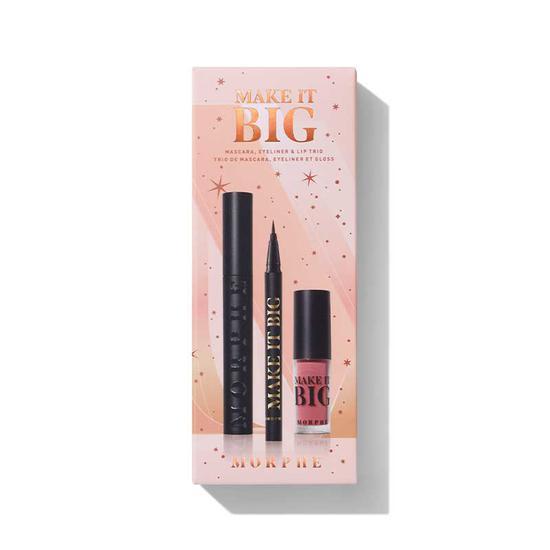 Morphe Make It Big Mascara, Eyeliner & Lip Trio Gift Set