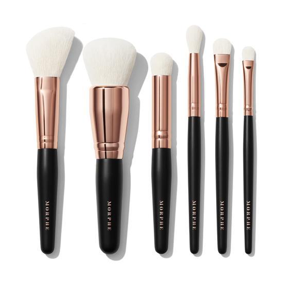 Morphe Rose Away 6-Piece Travel Brush Set