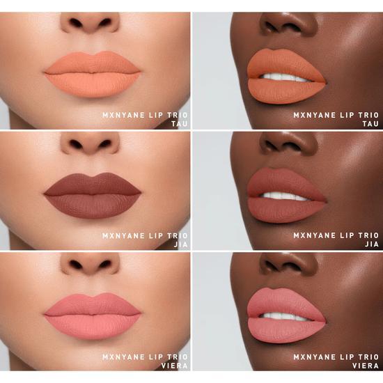 Morphe X Nyane Pout Clout Nearly Nude Lipstick Trio 3 Nearly Nude Lipsticks