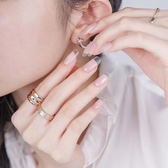 MoYou London Crystal Clear Gel Nail Strip