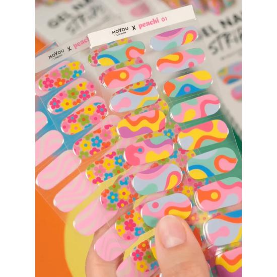 MoYou London Gel Nail Strip @peachinails 01