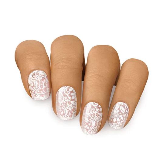 MoYou London GEL NAIL STRIP WHITE LACE
