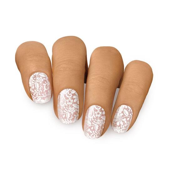 MoYou London GEL NAIL STRIP WHITE LACE