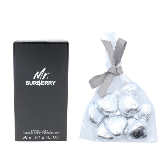 Mr. Burberry Eau De Toilette & Chocolates Gift Set 50ml