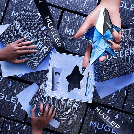 Mugler Angel 50ml Eau De Parfum + 50ml Body Lotion + 10ml Eau De Parfum Gift Set