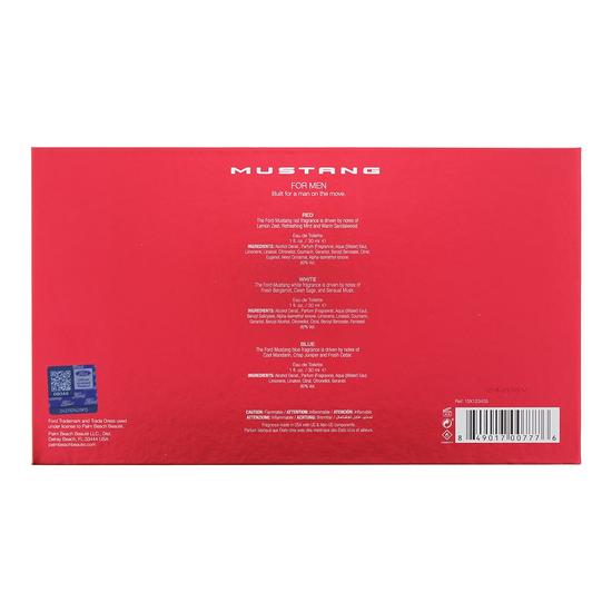 Mustang Red, White + Blue Eau De Toilette Gift Set 30ml