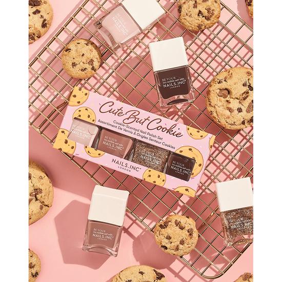 Nails Inc Cute But Cookie Scented Nail Polish Set 56ml