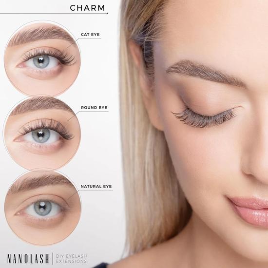Nanolash DIY Eyelash Extensions 36 Pcs Cluster Lashes CHARM