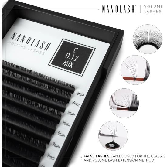 Nanolash Volume Lashes 0.05 C MIX 6-13mm