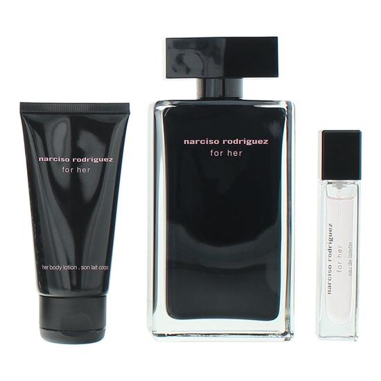 Narciso Rodriguez For Her Eau De Toilette Gift Set For Her Eau De Toilette 50ml + Body Lotion 50ml + Shower Gel 50ml