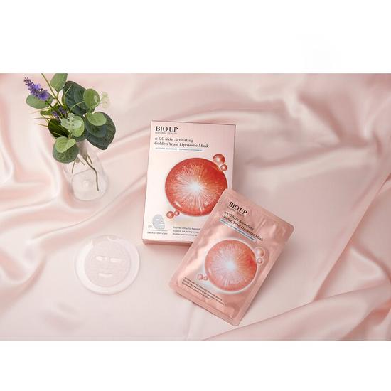 Natural Beauty BIO UP a-GG Skin Activating Golden Yeast Liposome Mask 1sheet
