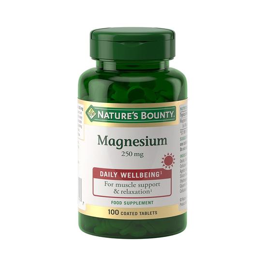 Nature's Bounty Magnesium 250mg Tablets 100 Tablets