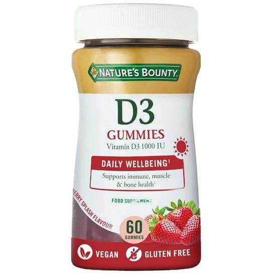 Nature's Bounty Vitamin D3 1000iu Gummies 60 Gummies