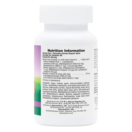 Nature's Plus Animal Parade Acidophikidz Chewables 90 Chewables