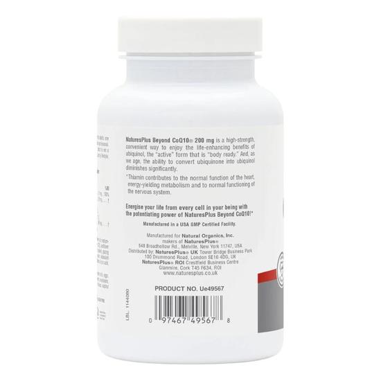 Nature's Plus Beyond COQ-10 200mg Ubiquinol Softgels 30 Softgels