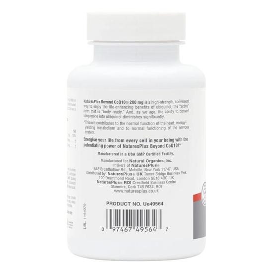 Nature's Plus Beyond COQ-10 200mg Ubiquinol Softgels 30 Softgels