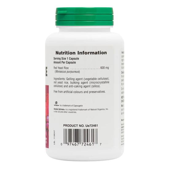 Nature's Plus Herbal Actives Red Yeast Rice 600mg Vegicaps 60 Vegicaps