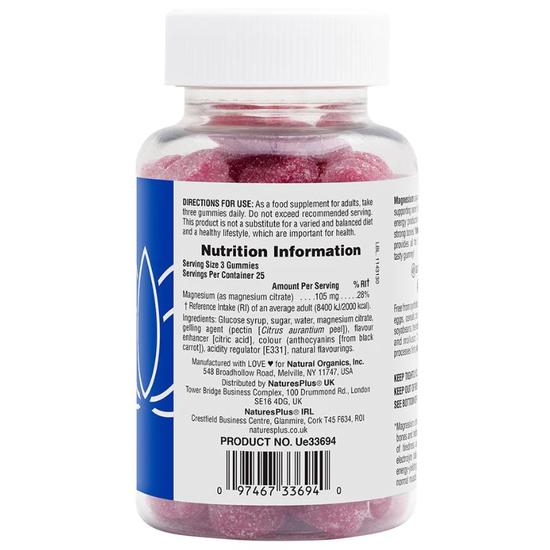 Nature's Plus Magnesium Citrate Gummies 75 Gummies