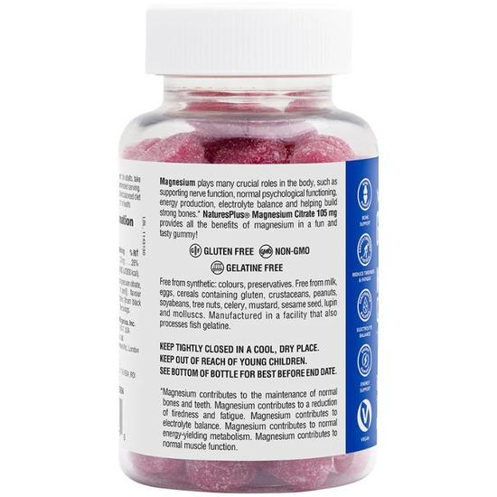 Nature's Plus Magnesium Citrate Gummies 75 Gummies