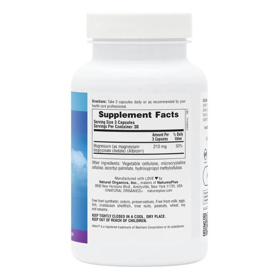Nature's Plus Magnesium Glycinate Capsules 90 Capsules