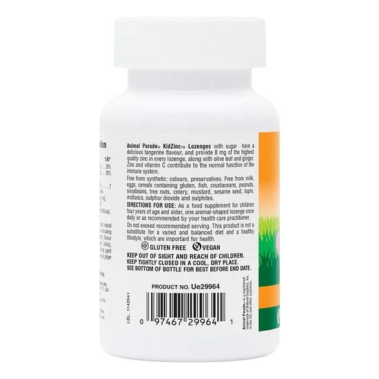 Nature's Plus Natures Plus Animal Parade Kidzinc Chewable Lozenges 90 Lozenges
