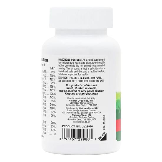 Nature's Plus Natures Plus Animal Parade Multivitamin Assorted Flavour Chewables 90 Chewables