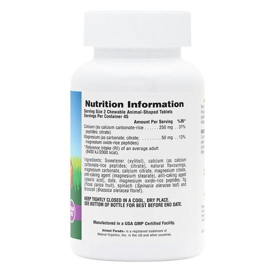 Nature's Plus Natures Plus Animal Parade Sugar Free Calcium Chewables 90 Chewables